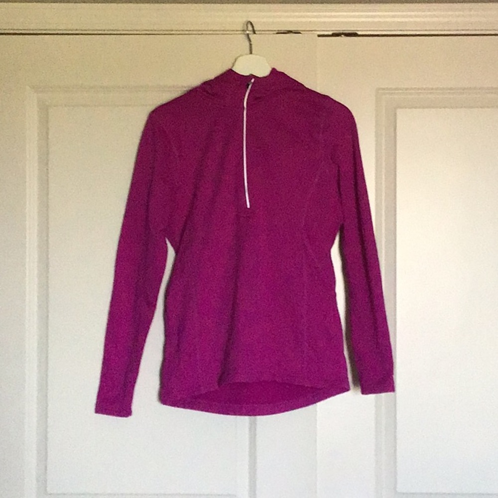 Magenta Champion quarter zip hoodie
